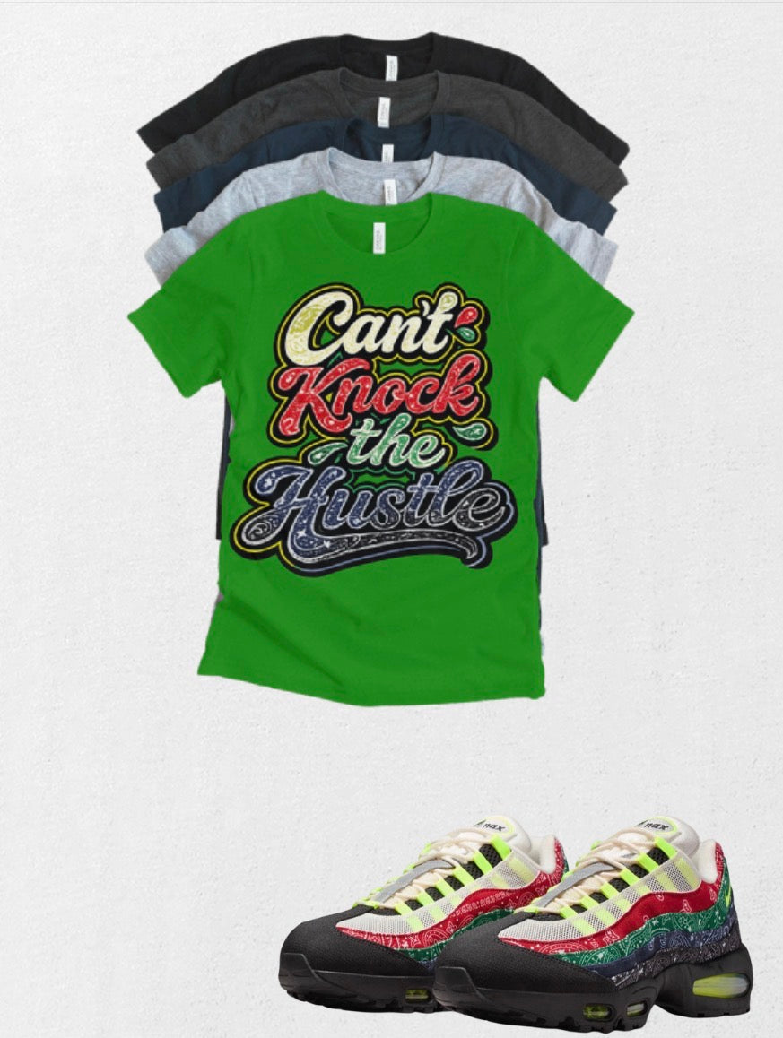 Air Max 95 Paisley Can’t Knock the Hustle Unisex Match T-Shirt – Bold Streetwear Statement Tee