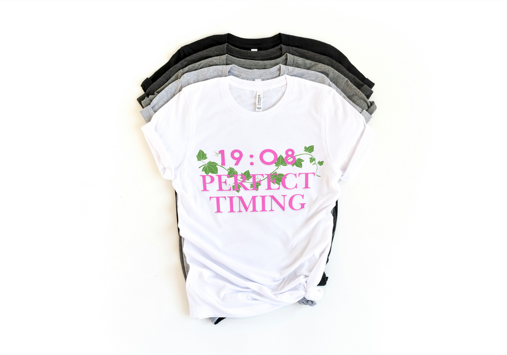 AKA-inspired “Perfect Timing” t-shirt