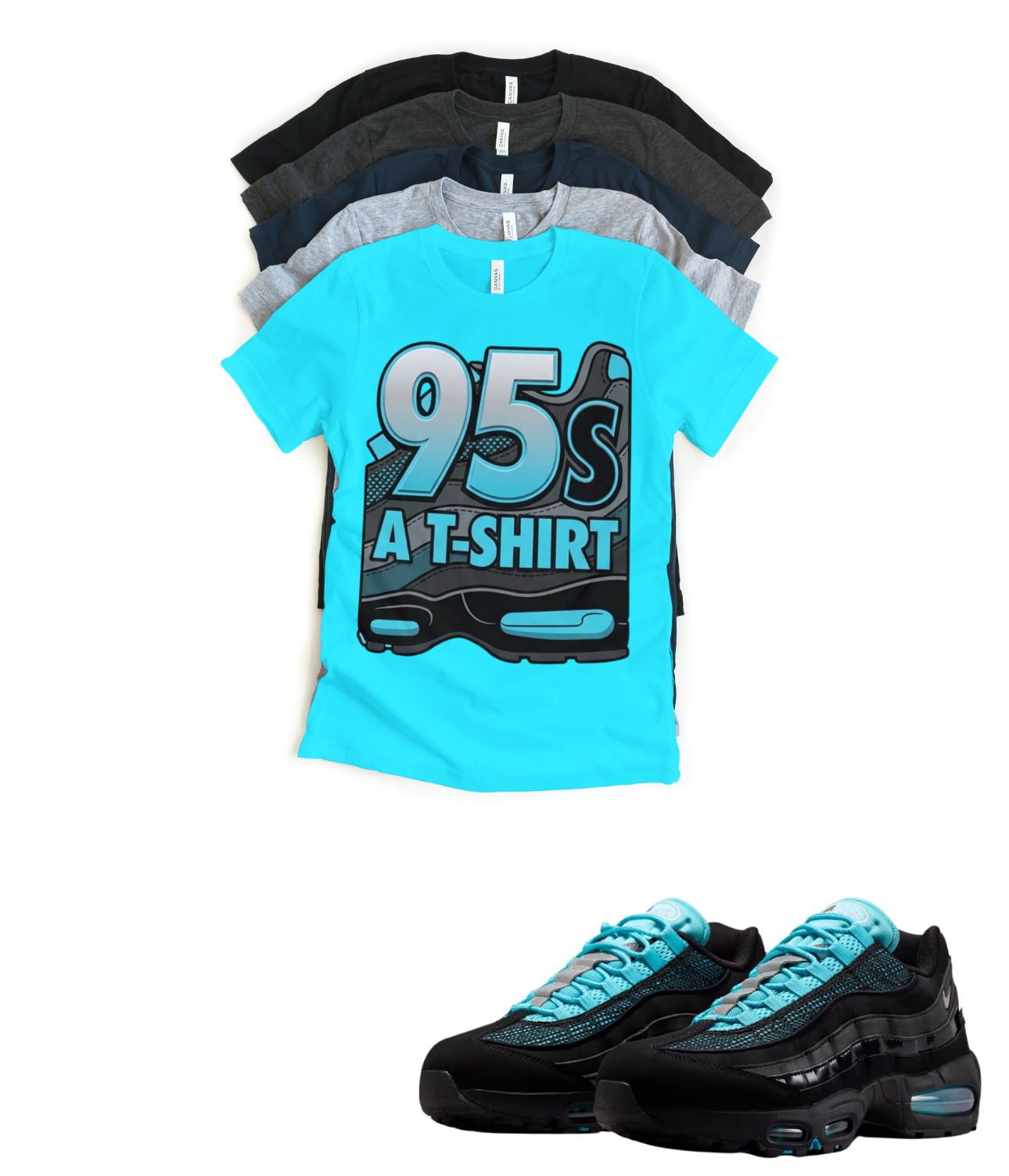 Max BB OG 95 Scorpion 95s and a shirt Retro Matching T-Shirt – Unisex Sneaker Tee