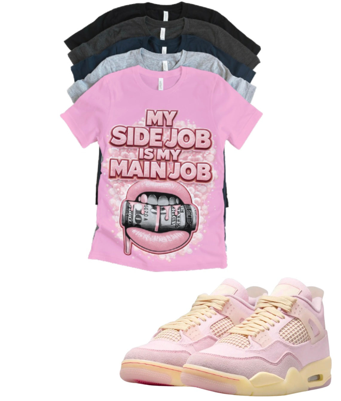 Retro 4 Jordan Shoe Game Lookin Fine Tee – Iced Carmine Inspired Streetwear