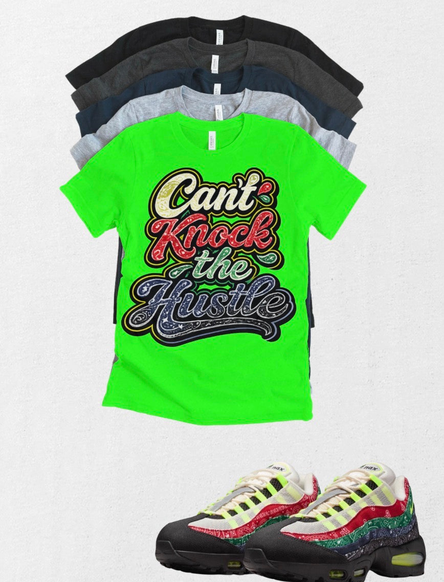 Air Max 95 Paisley Can’t Knock the Hustle Unisex Match T-Shirt – Bold Streetwear Statement Tee