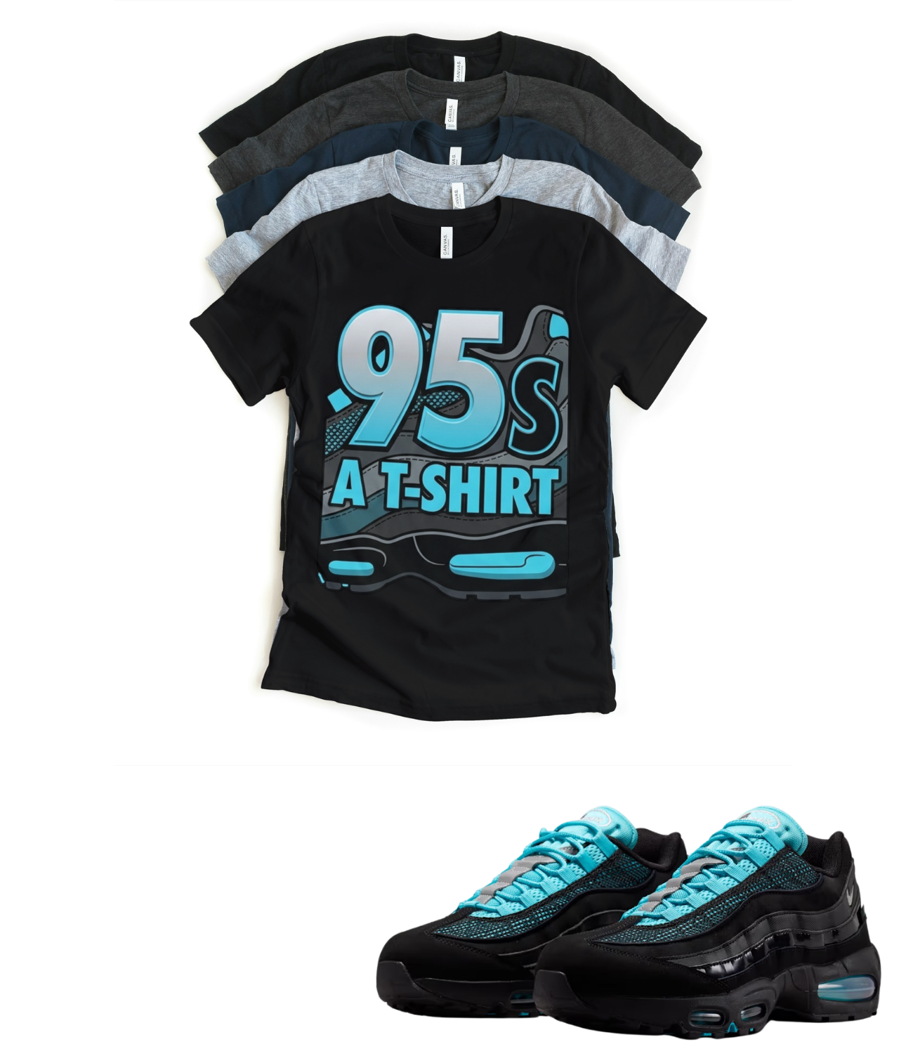Max BB OG 95 Scorpion 95s and a shirt Retro Matching T-Shirt – Unisex Sneaker Tee