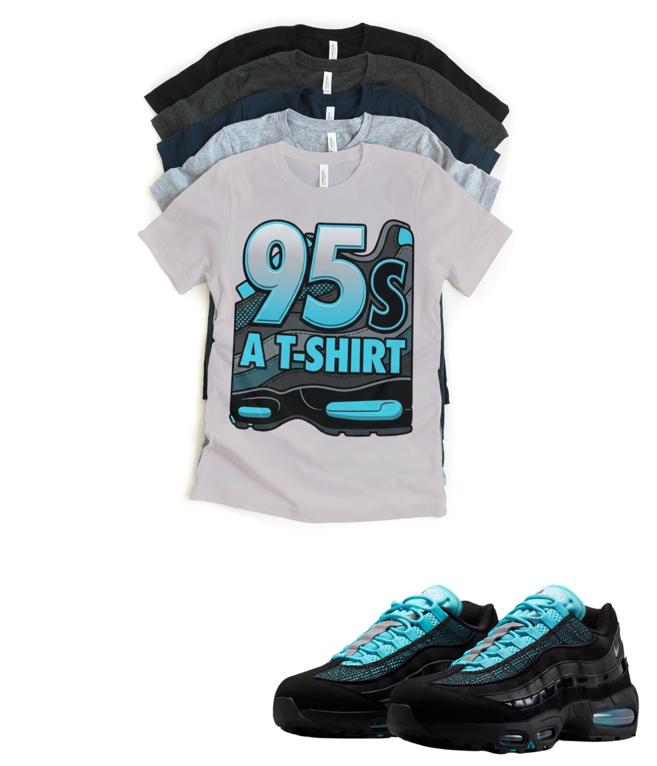 Max BB OG 95 Scorpion 95s and a shirt Retro Matching T-Shirt – Unisex Sneaker Tee