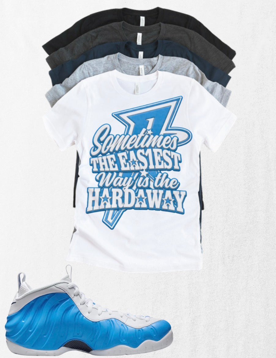 Sometimes The Easiest Way Is The Hardaway Unisex T-Shirt – Foamposite Matching Sneaker Tee