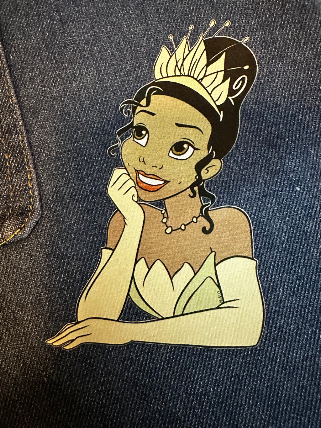 Princess and the Frog Denim Coveralls Dress – Personalized with Your Child’s Name