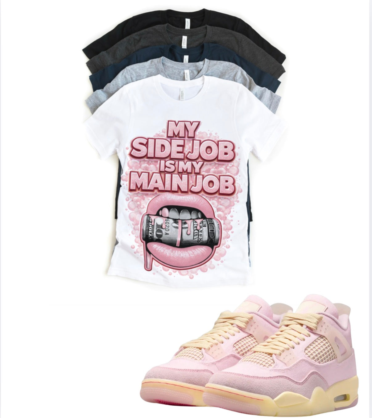Retro 4 Jordan Shoe Game Lookin Fine Tee – Iced Carmine Inspired Streetwear