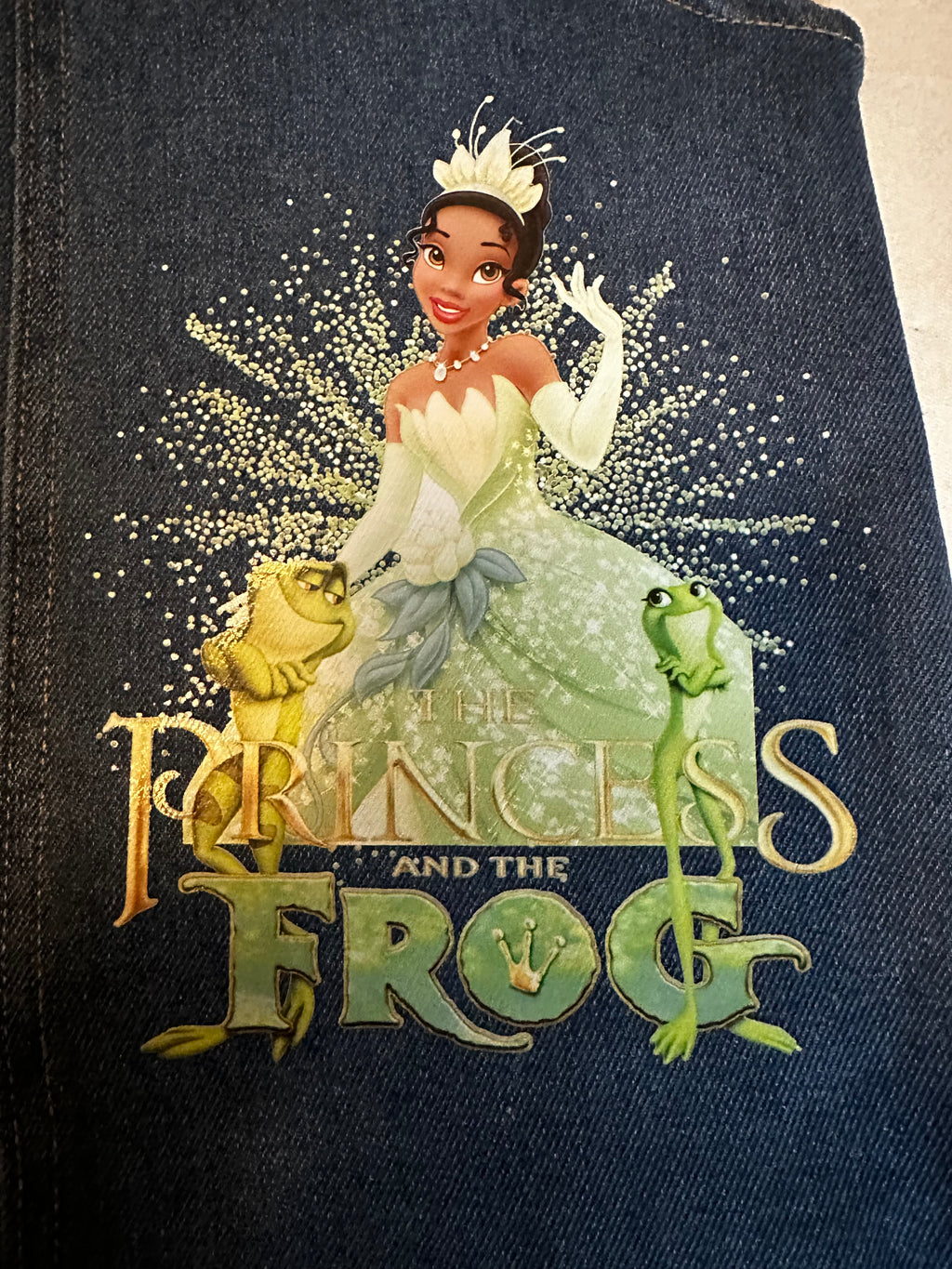 Princess and the Frog Denim Coveralls Dress – Personalized with Your Child’s Name