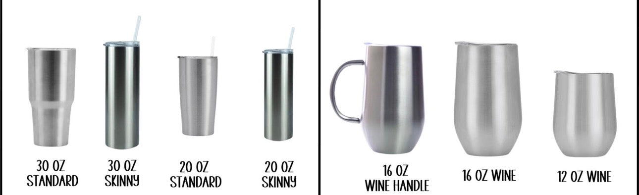 Custom Glitter Tumbler