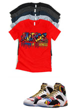 Jordan 7 Miro Drip matching T-shirt sneaker head tee