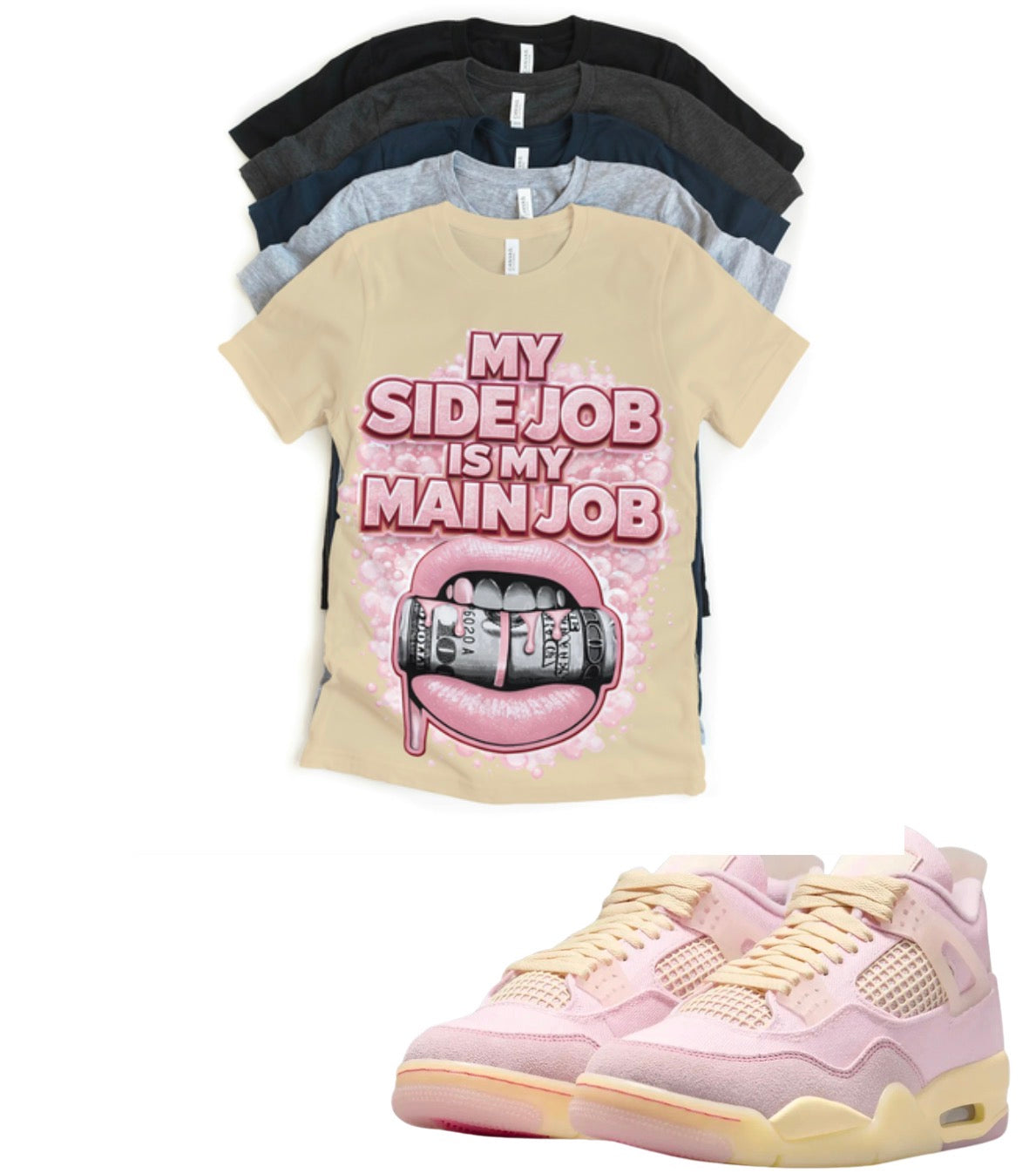 Retro 4 Jordan Shoe Game Lookin Fine Tee – Iced Carmine Inspired Streetwear