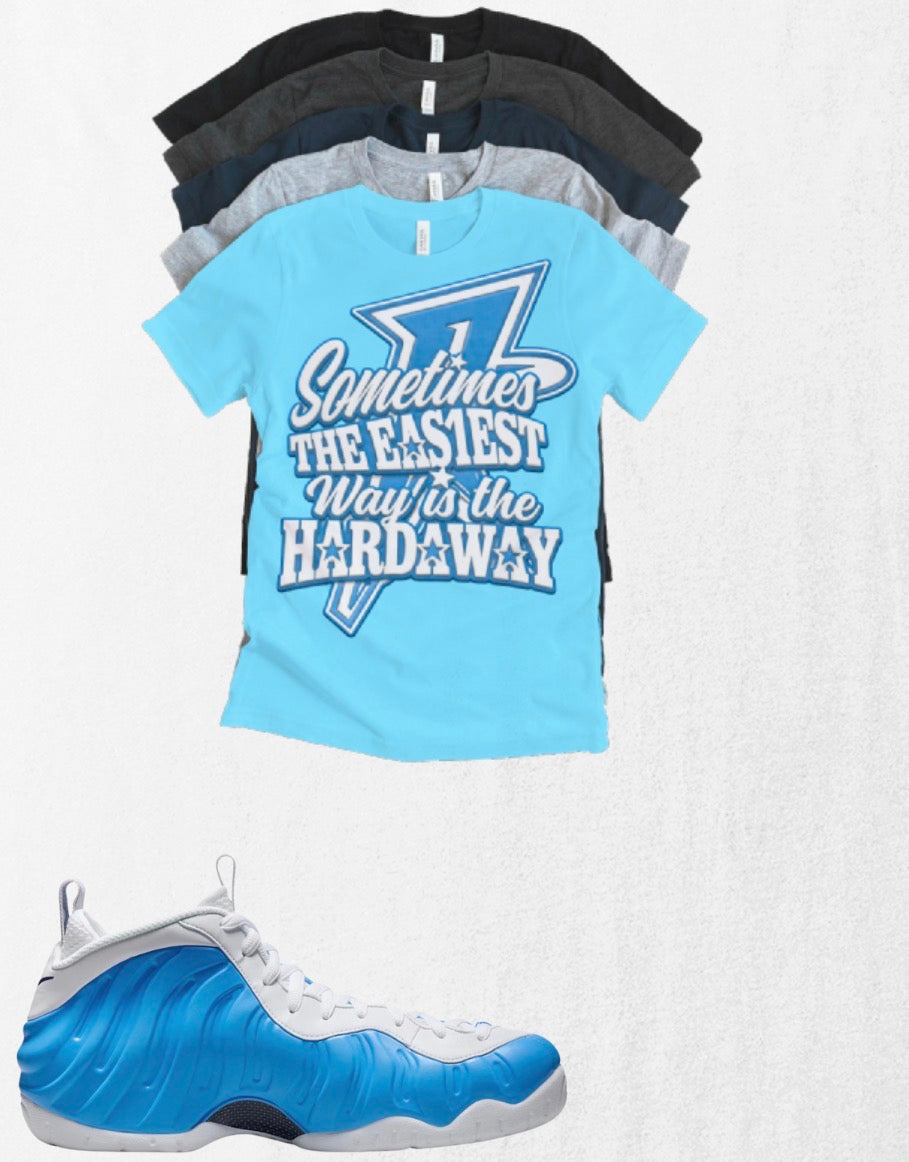 Sometimes The Easiest Way Is The Hardaway Unisex T-Shirt – Foamposite Matching Sneaker Tee