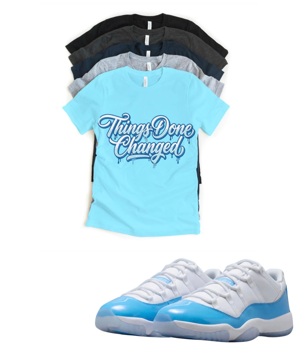 Retro 11 Lo Things Done Changed Unisex T-Shirt – Statement Streetwear Graphic Tee