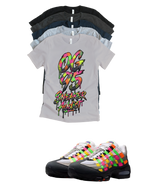 Sneaker Addict Big Bubble Max 95 Woven Multi-colorway T-Shirt – Unisex Sneaker Tee