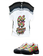 Sneaker Addict Big Bubble Max 95 Woven Multi-colorway T-Shirt – Unisex Sneaker Tee