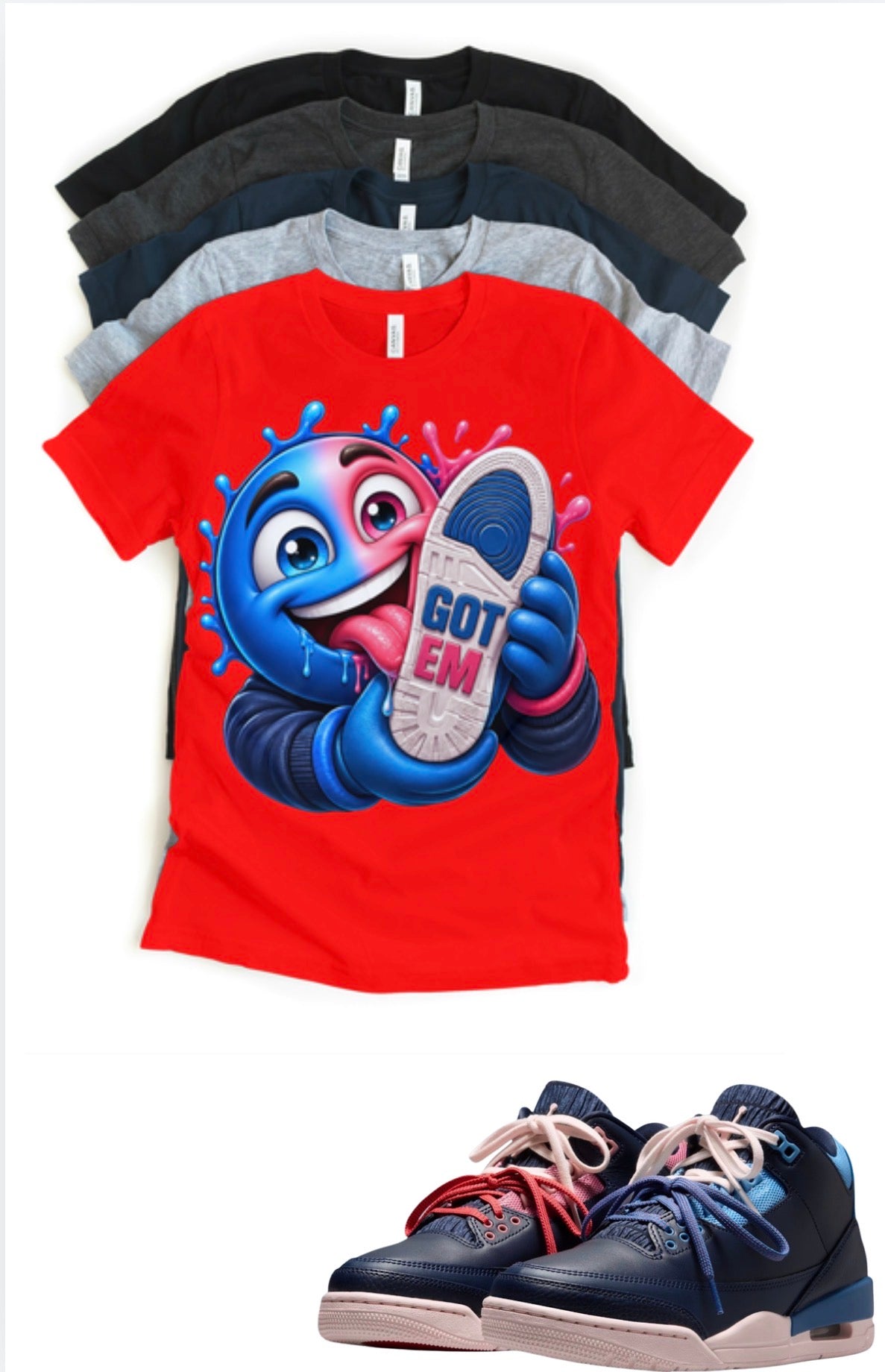 Sports Renaissance OG Jordan 3 Got em matching T-shirt sneaker head match tee