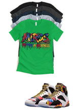 Jordan 7 Miro Drip matching T-shirt sneaker head tee
