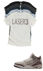 Shirt to match Laser 3 Block OG Jordan 3 Retro I’m Tired matching T-shirt sneaker head match tee