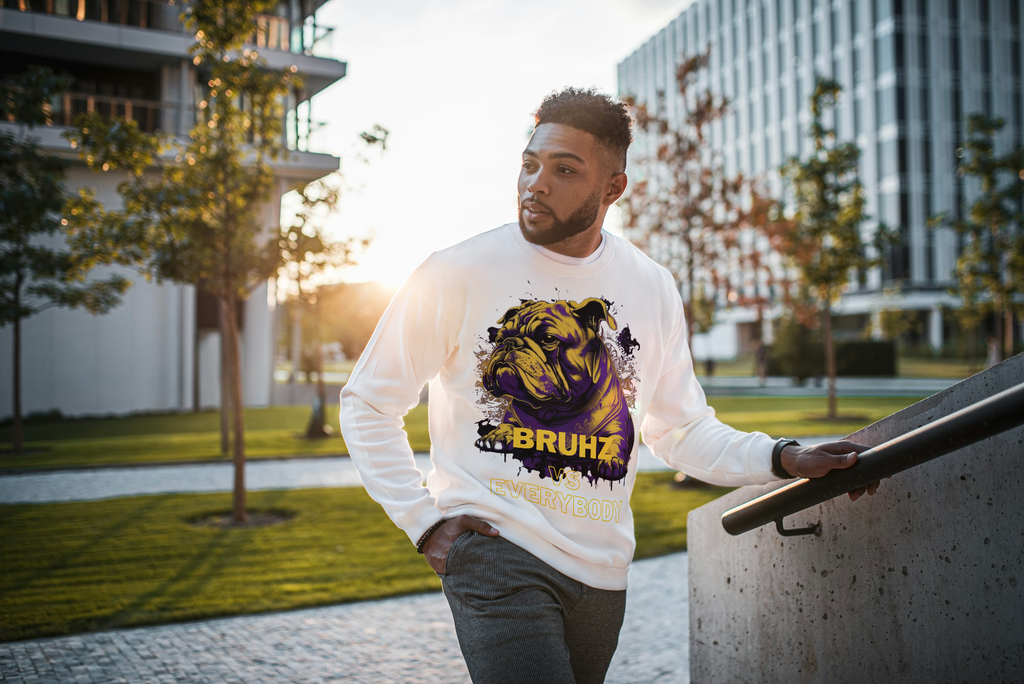 Bruh vs Everybody Omega Phi Psi–inspired sweatshirt