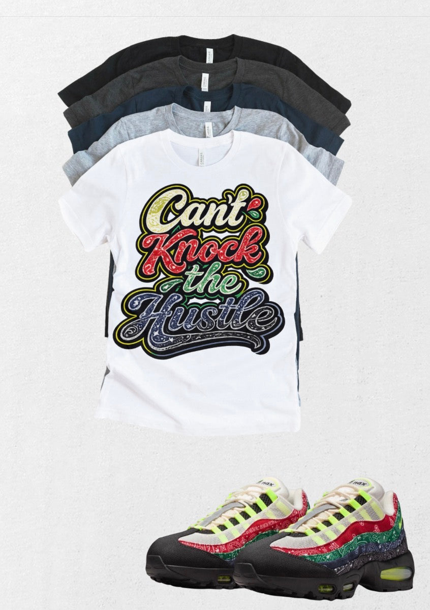 Air Max 95 Paisley Can’t Knock the Hustle Unisex Match T-Shirt – Bold Streetwear Statement Tee