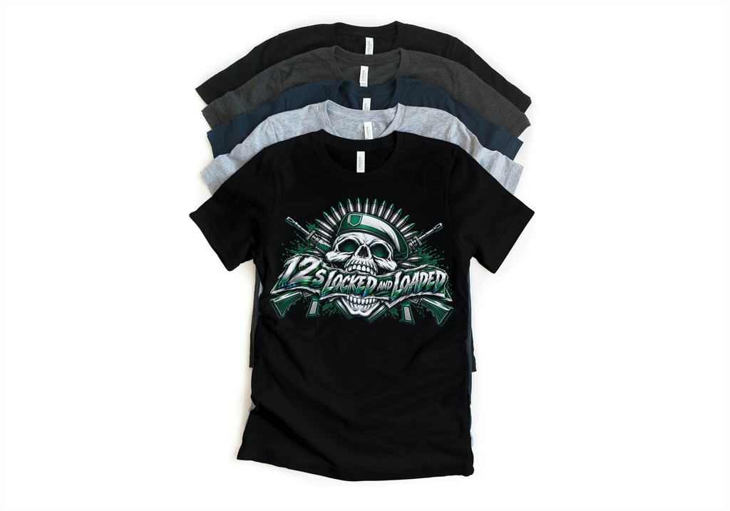 Shirt to match Jordan 12 summit white gorge green Retro AJ12 idols become rivals militant
