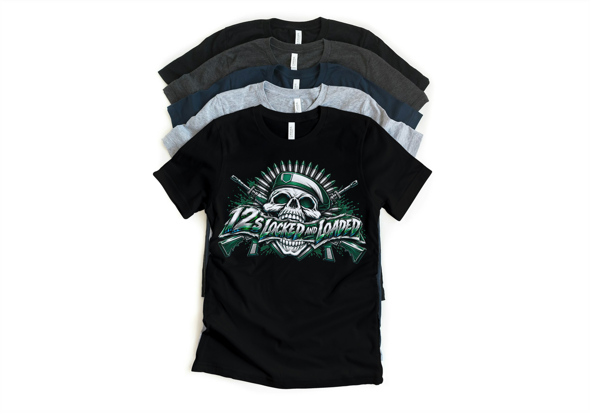 Shirt to match Jordan 12 summit white gorge green Retro AJ12 idols become rivals militant