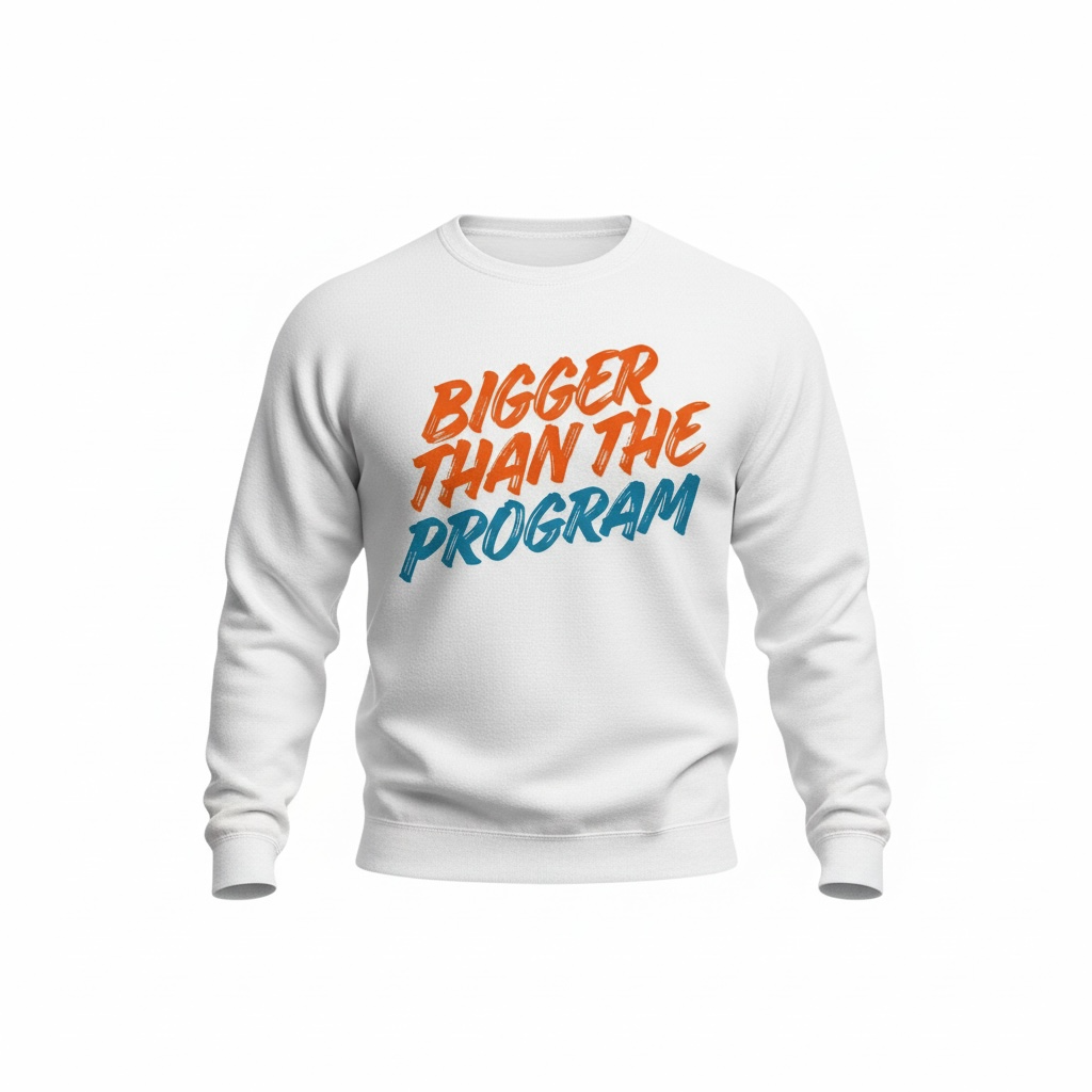 Bigger than the Program sweatshirt