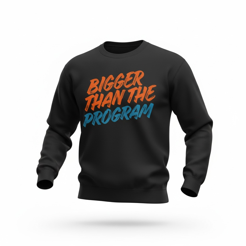 Bigger than the Program sweatshirt
