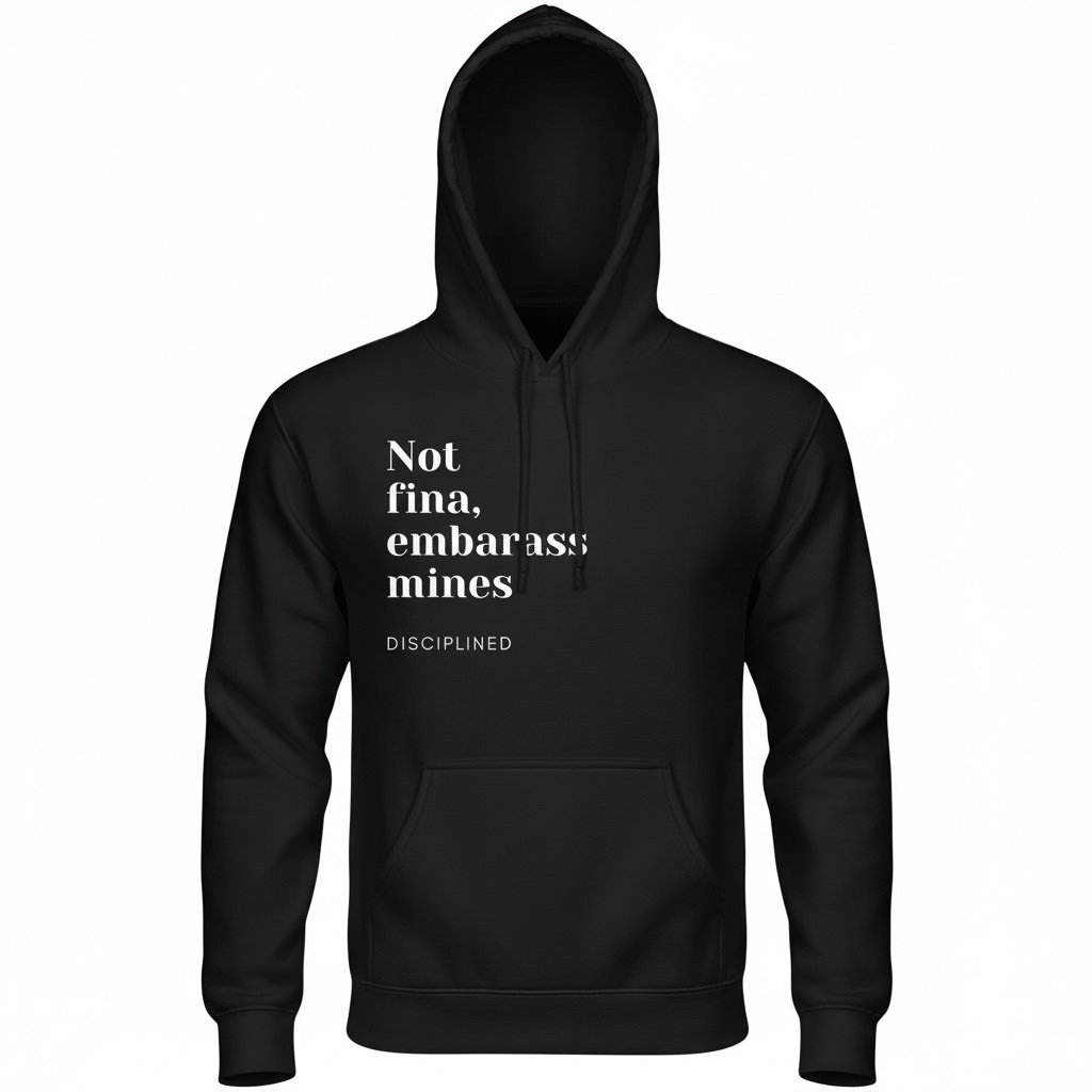 Not fina embarrass mines hoodie