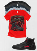 Jordan 12 Bloodline Blood Ties matching T-shirt sneaker head tee
