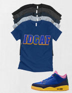 Brazil IDGAF Retro OG Jordan 3 matching T-shirt Brand New sneaker head match tee