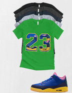 Brazil 23 Retro OG Jordan 3 matching T-shirt Brand New sneaker head match tee