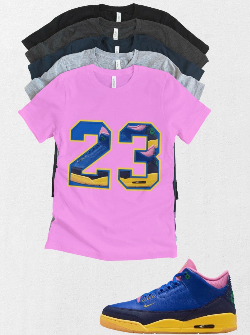 Brazil 23 Retro OG Jordan 3 matching T-shirt Brand New sneaker head match tee
