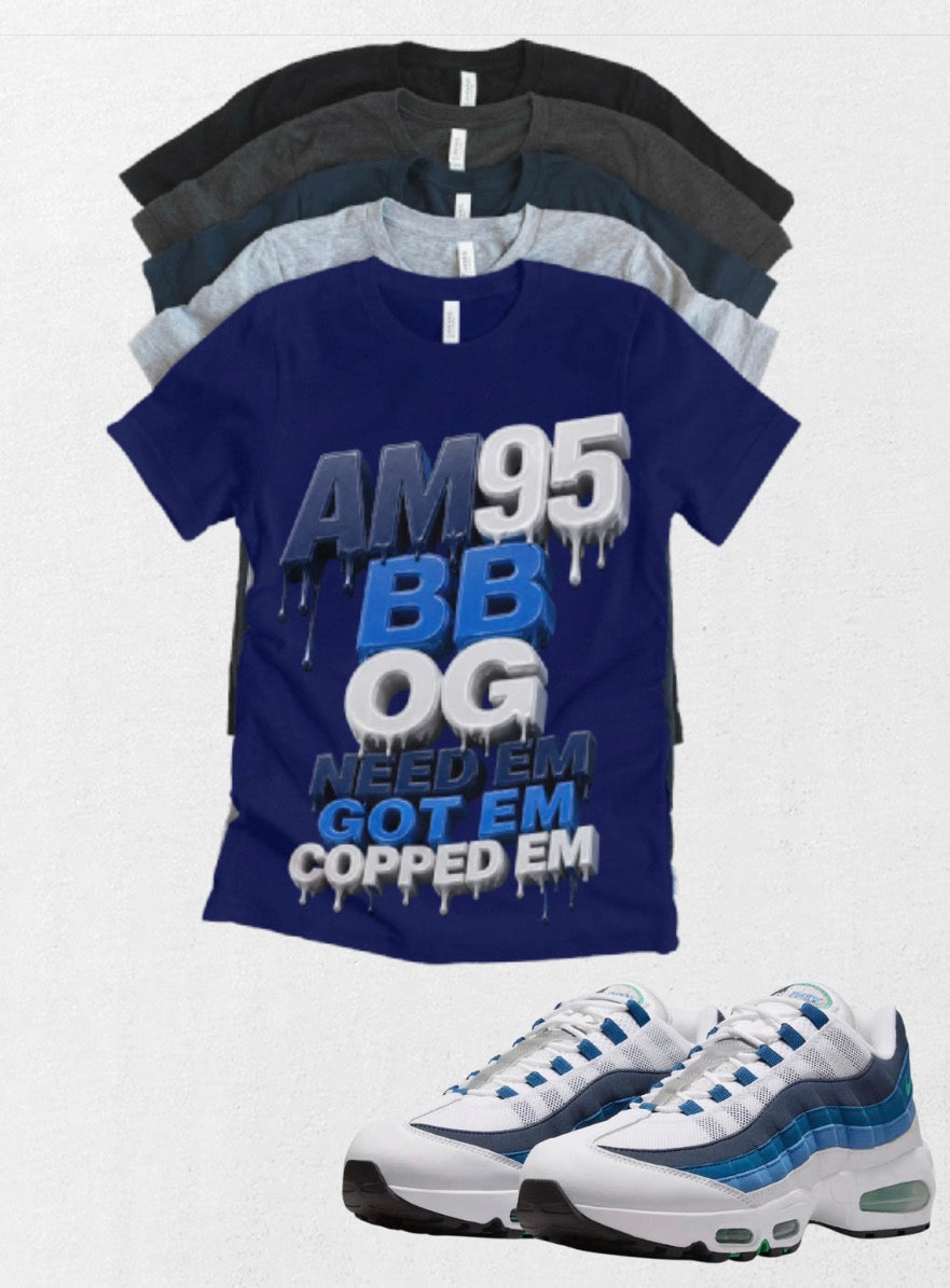 Air Max BB OG 95 Slate Retro Matching T-Shirt – Unisex Sneaker Tee