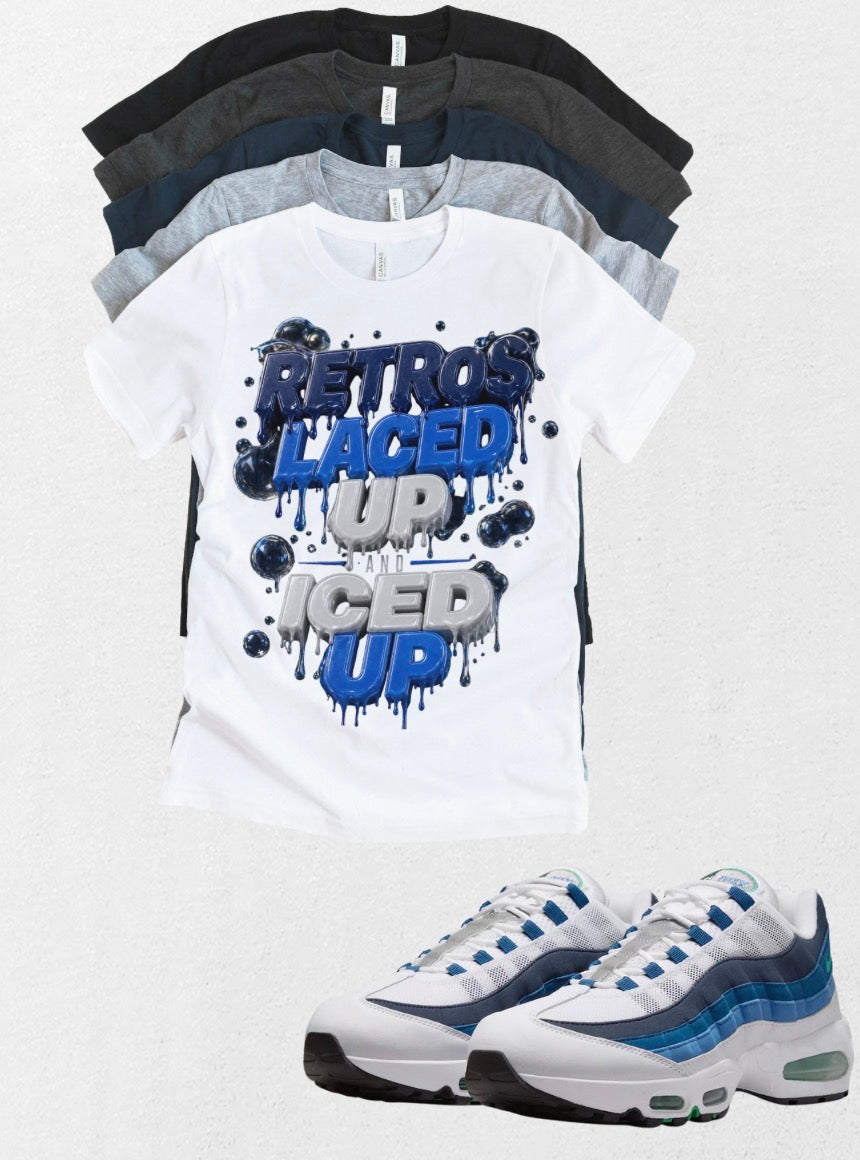 Air Max BB 95 Slate Retro Laced Matching T-Shirt – Unisex Sneaker Tee