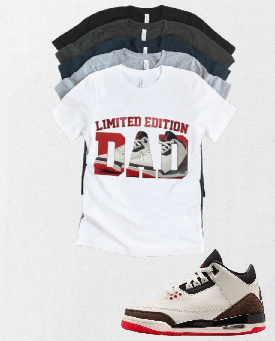 Worlds Best Dad Limited Edition Retro OG Jordan 3 matching T-shirt Brand New sneaker match tee