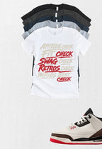 Worlds Best Dad Fit Check Retro OG Jordan 3 matching T-shirt Brand New sneaker match tee