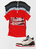 Worlds Best Dad National Treasure Retro OG Jordan 3 matching T-shirt Brand New sneaker match tee