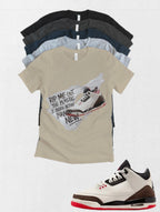 Worlds Best Dad Retro OG Jordan 3 matching T-shirt Brand New sneaker match tee