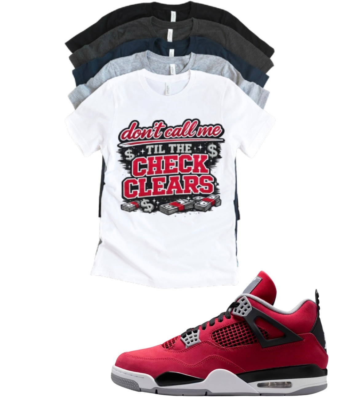 Jordan 4 Toro Bravo Don't Call me matching T-shirt sneaker head tee