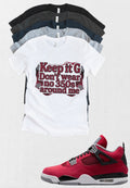 Jordan 4 Toro Bravo Keep It G matching T-shirt sneaker head tee