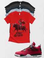 Jordan 4 Toro Bravo Jordan MJ Bull matching T-shirt sneaker head tee