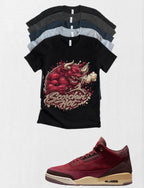 Jordan 3 BIN 23 Scorching Hot Bull matching T-shirt sneaker head tee