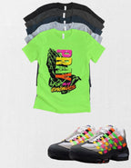 Pray Big Bubble Max 95 Woven Multi-colorway T-Shirt – Unisex Sneaker Tee