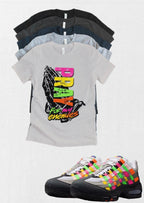 Pray Big Bubble Max 95 Woven Multi-colorway T-Shirt – Unisex Sneaker Tee