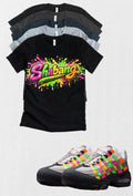 Shebang Big Bubble Max 95 Woven Multi-colorway T-Shirt – Unisex Sneaker Tee