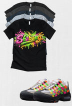 Shebang Big Bubble Max 95 Woven Multi-colorway T-Shirt – Unisex Sneaker Tee