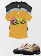 Shebang Big Bubble Max 95 Woven Multi-colorway T-Shirt – Unisex Sneaker Tee