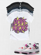 Retro 4 Comic Dope Kicks T-Shirt – Streetwear Graphic Tee | Urban Fashion Statement