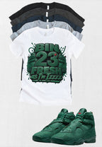 Custom Printed Shirt To Match Retro Jordan 8 BIN 23 Legion Pine Fresh Sneaker Tee