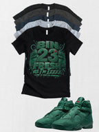 Custom Printed Shirt To Match Retro Jordan 8 BIN 23 Legion Pine Fresh Sneaker Tee